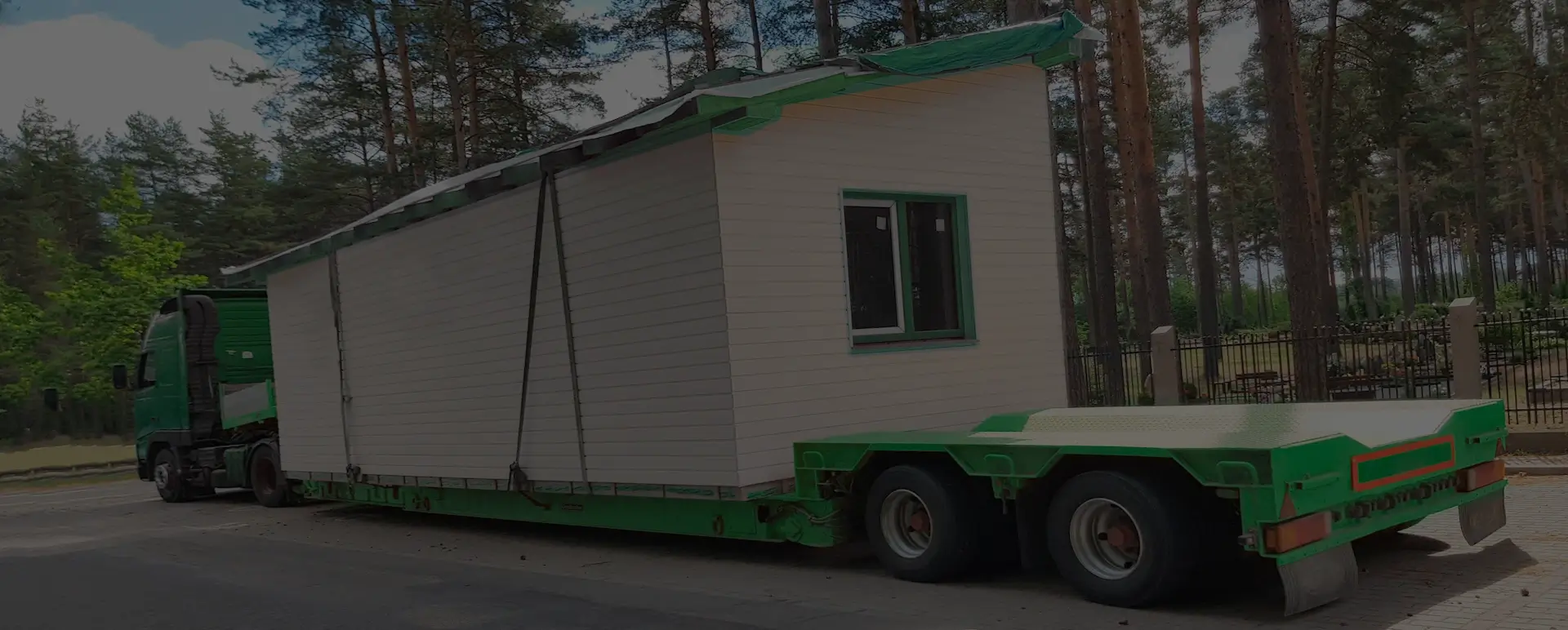 Сделать расчет цены на доставку тралом модульных домов в рабочем поселке Большое Козино (Приволжский округ - Нижегородская область) в онлайн калькуляторе